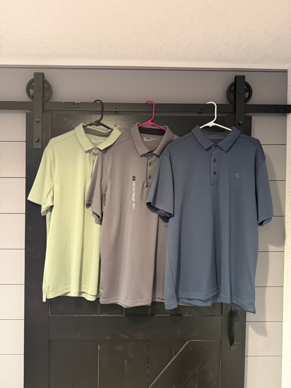 Under Armour Men’s Polo Pack - Sage Green, Gray, Navy-Set of 3